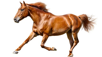 Equine Elegance: Majestic Horses in Stunning Isolation