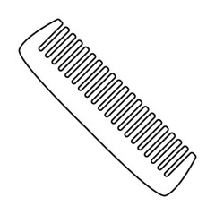 Hair comb icon vector. Hairstyle illustration sign. Barber shop symbol. Hairdresser logo.