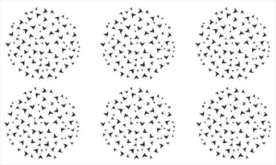 Colorful pattern with dots and stars floral shapes