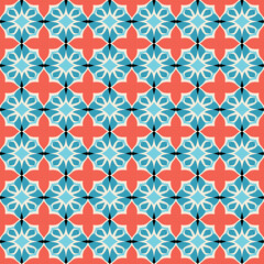 Obraz premium Moroccan background, seamless Moroccan wallpaper, Moroccan pattern, Moroccan culture, Moroccan repeating patterns for greeting cards, fabrics, gift papers, and product designs