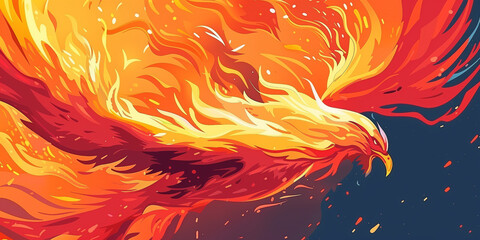 Fire burning Phoenix Bird. Phoenix Bird in fire, Phoenix rising, fiery bird, phoenix rising from the ashes, wallpaper of a phoenix, phoenix warrior. Fantasy wallpaper 