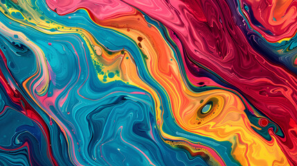 Abstract marbling oil acrylic paint background illustration art wallpaper 