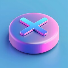 Obraz premium Vibrant Isometric D Icon for Digital Interfaces and Modern Designs