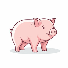 Sow hand-drawn illustration. Sow. Vector doodle style cartoon illustration