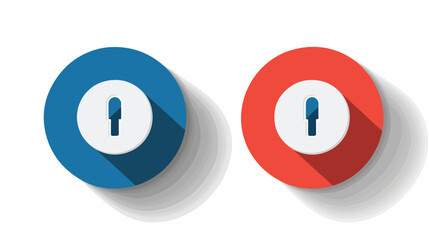 Toggle button Icon Vector which can be easily modified - obrazy, fototapety, plakaty