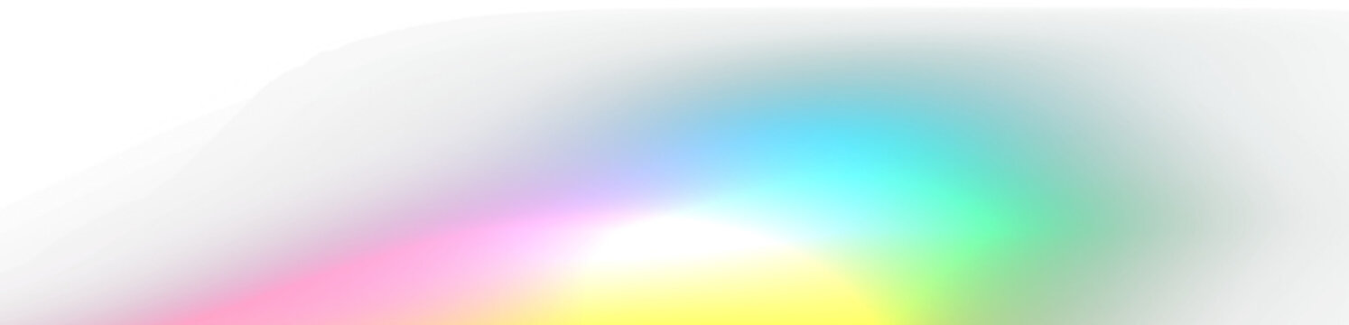 Transparent Rainbow Light leak effect overlay 