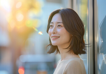 女性　秋　冬　美しい　かわいい　デート