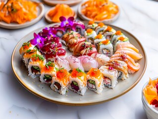 Exquisite sushi platter - 770476322