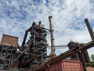 Fototapeta na wymiar Altes Industriegelände in Duisburg