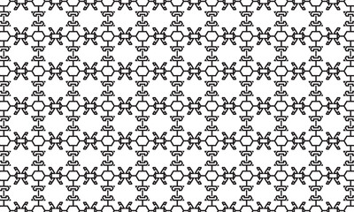 Embrace timeless elegance with this captivating black and white geometric pattern. Perfect for adding sophistication to your designs.