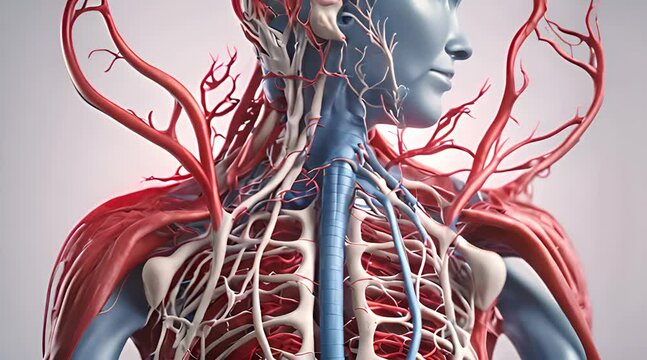 Abstract human internal organs, Anatomy, Medical education concept