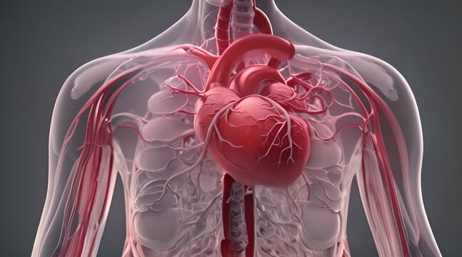 Abstract human internal organs, Anatomy, Medical education concept
