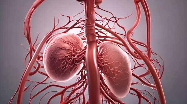 Abstract human internal organs, Anatomy, Medical education concept