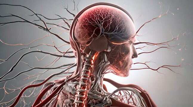 Abstract human internal organs, Anatomy, Medical education concept