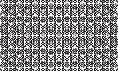 Embrace timeless elegance with this captivating black and white geometric pattern. Perfect for adding sophistication to your designs.