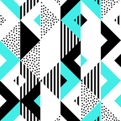 geometric seamless pattern vector image