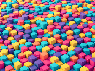 Fototapeta na wymiar colorful cubes background. High resolution image gallery.