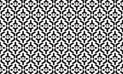 Embrace timeless elegance with this captivating black and white geometric pattern. Perfect for adding sophistication to your designs.