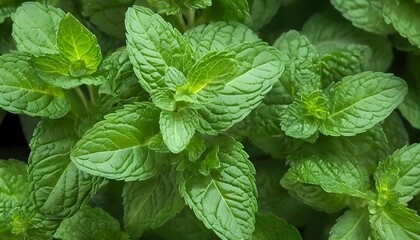 a-bunch-of-fresh-green-mint-leaves-perfect-for-ga-upscaled_3 - obrazy, fototapety, plakaty