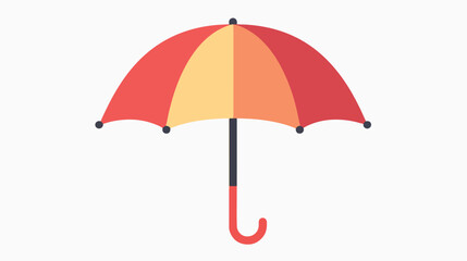 Umbrella vector glyph color icon  flat vector  - obrazy, fototapety, plakaty