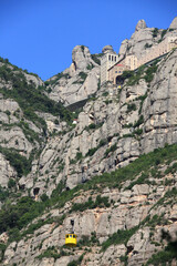 Cable car to Montserrat Monastery, Spain