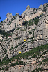 Cable car to Montserrat Monastery, Spain