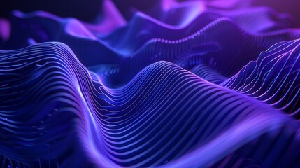 Abstract 3d rendering of twisted lines. Modern background design, illustration of a futuristic shape - obrazy, fototapety, plakaty