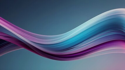 Fototapeta premium Blue and purple wave abstract background 