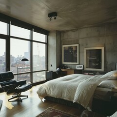 apartment in New York City bedroom