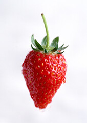 Fresh strawberry on white background