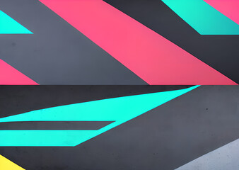 Obraz premium Bright abstract colorful modern background, design, ball format, stripes on a dark background, motion line background, great for your project, Generative AI