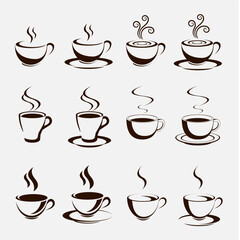 coffee cup business illustration design