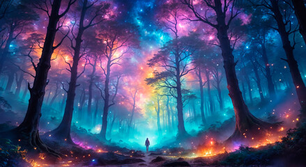 Colorful Magic Forest