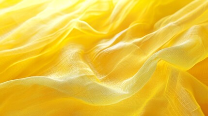 Vibrant golden silk waves, embodying luxury and richness in a textile background.