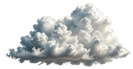 cloud isolated transparent background PNG ai generated - obrazy, fototapety, plakaty