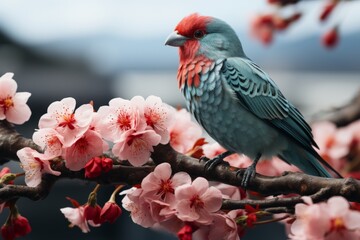Beautiful multi colored bird.