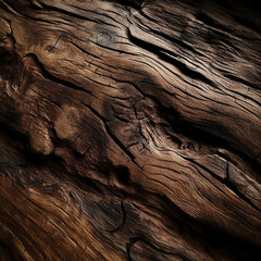 Background illustration, dark horizontal pattern of wooden planks. Unusual background made of natural wood.