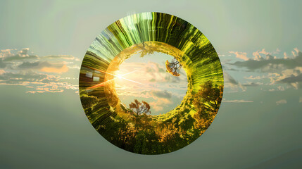 Sustainability circle - obrazy, fototapety, plakaty
