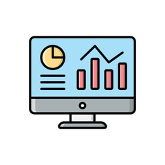 Color Line Dashboard vector icon