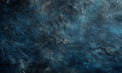 Electric blue marble texture resembling frozen forest in darkness - obrazy, fototapety, plakaty