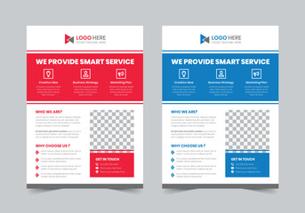 Obraz premium Smart Service Flyer Template | A4 | Print Ready