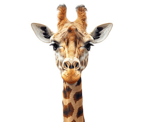 Giraffe isolated on white background