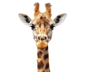 Giraffe isolated on white background