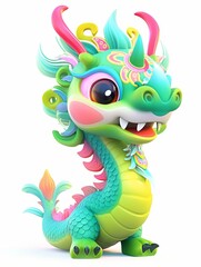 Fototapeta premium dragon with background
