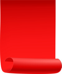Red ribbon banners sticker - obrazy, fototapety, plakaty