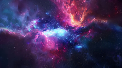 Fototapeta premium Galaxy cosmos abstract multicolored background