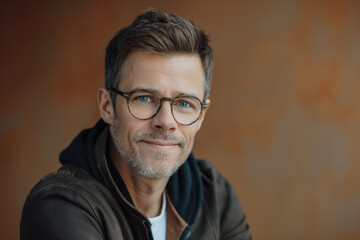 Photo of european man in glasses. Png high quality image. For banners and glasses shop advertising web banners and printing. 