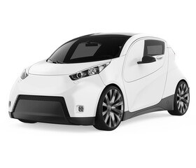 Electric Car Vehicle Isolated - 770521592