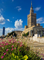 07 27 2023 Palace of Culture and Science, city center Warsaw, Poland