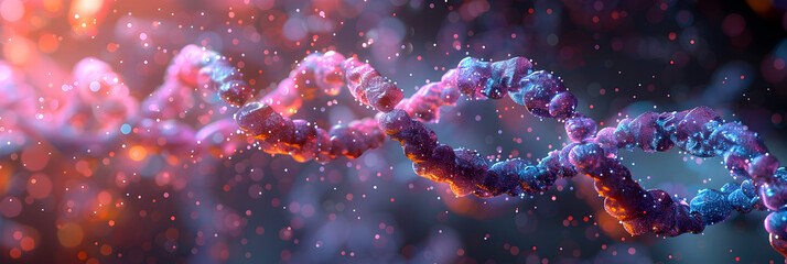 Digital 3D Illustration of a Liposome Encapsulat,
 Genetic code Cell structure Molecule Living organism RNC genetics - obrazy, fototapety, plakaty